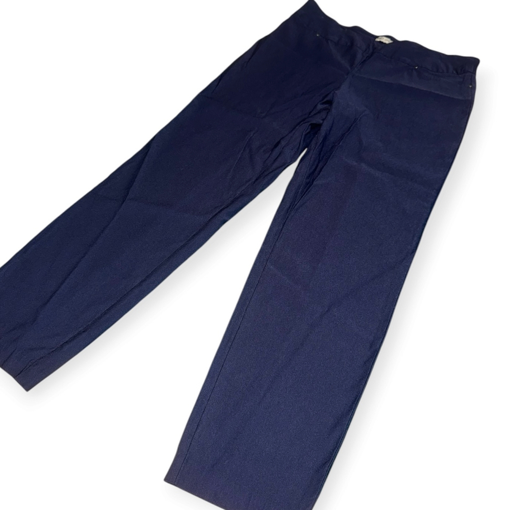 Cato Women's Navy Blue Pull-On Straight Leg Pants Size 12